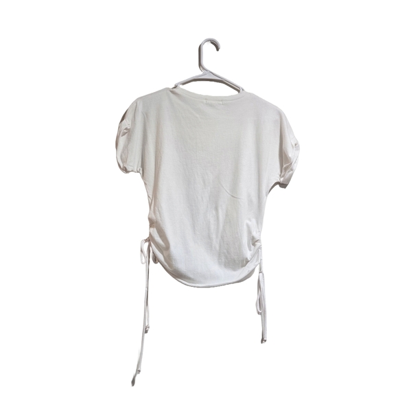 White T-Shirt with Black Faith Design - Picture 2 of 8